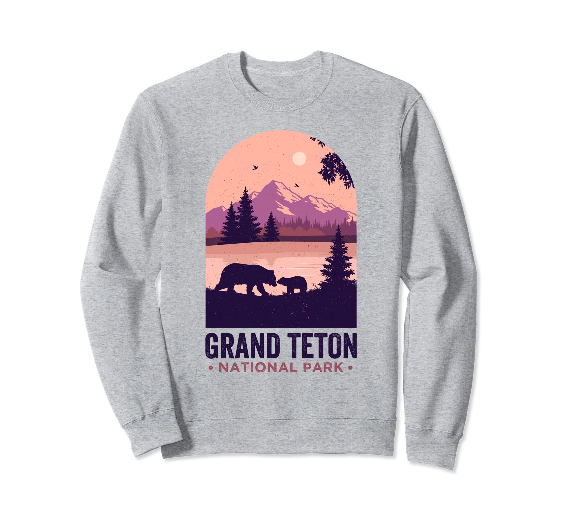 Grand Tetons Black Bears Grand Sweatshirt - Custom Art Print Men Women - T-Shirt, Sweatshirt, Hoodie