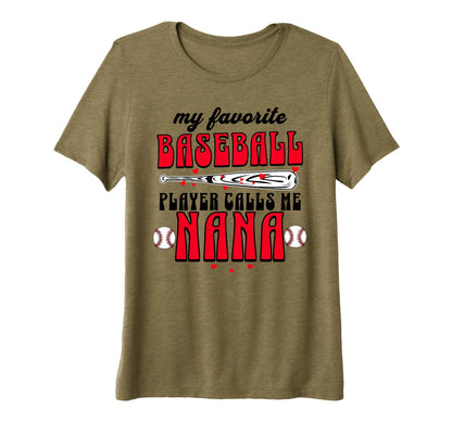 Baseball Grandma My Favorite T-Shirt - Casual Everyday Wear Men Women - T-Shirt, Sweatshirt, Hoodie