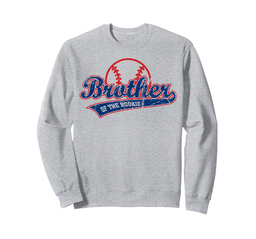 Funny Baseball Brother Rookie Sweatshirt - Casual Everyday Wear for Adults - T-Shirt, Sweatshirt, Hoodie