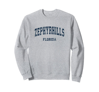 Zephyrhills Florida Fl Varsity Sweatshirt - Minimalist Print for Adults - T-Shirt, Sweatshirt, Hoodie