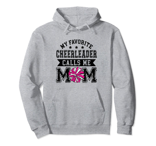Cheer Mom My Favorite Cheerleader Hoodie - Aesthetic Graphic Men Women - T-Shirt, Sweatshirt, Hoodie