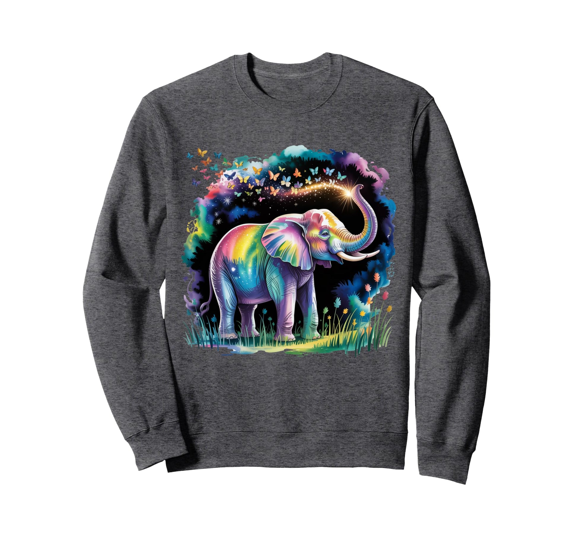 Fantasy Galaxy Elephant Elephant Sweatshirt - Custom Art Print for Adults - T-Shirt, Sweatshirt, Hoodie