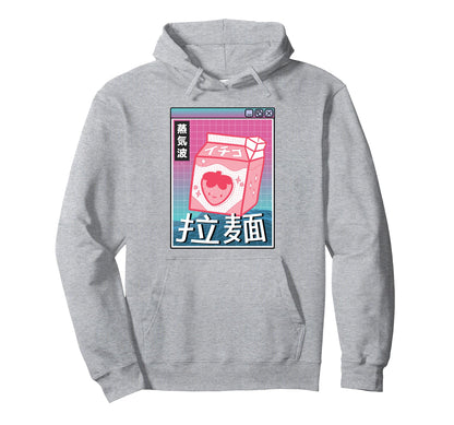 Strawberry Milk Digital Japan Otaku Hoodie - Aesthetic Graphic Unisex - T-Shirt, Sweatshirt, Hoodie