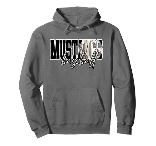 Mustangs Baseball Mom Game Day Hoodie - Fun Novelty Design Men Women - T-Shirt, Sweatshirt, Hoodie