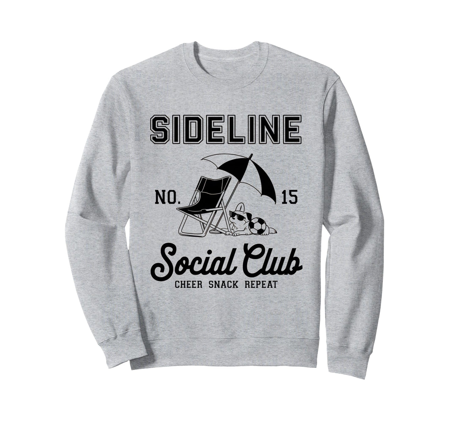 Sideline Social Club Soccer Mom Sweatshirt - Aesthetic Graphic for Adults - T-Shirt, Sweatshirt, Hoodie