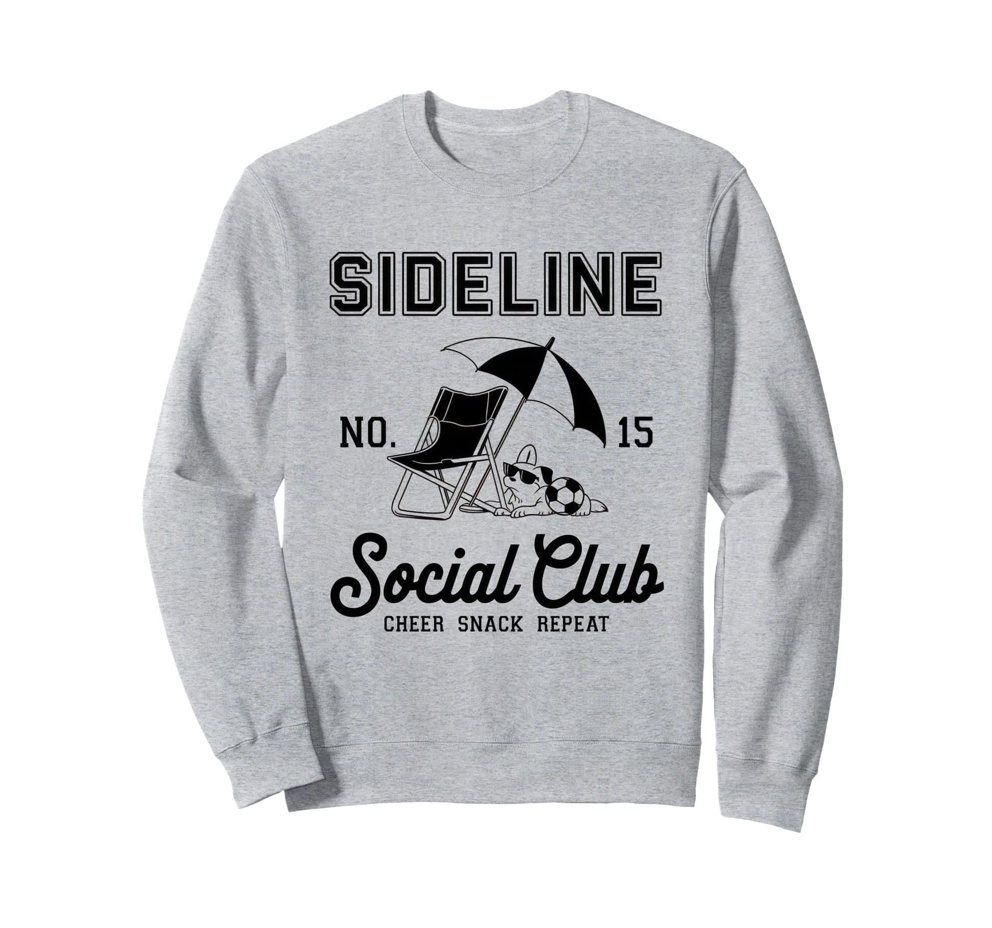 Sideline Social Club Soccer Mom Sweatshirt - Aesthetic Graphic for Adults - T-Shirt, Sweatshirt, Hoodie