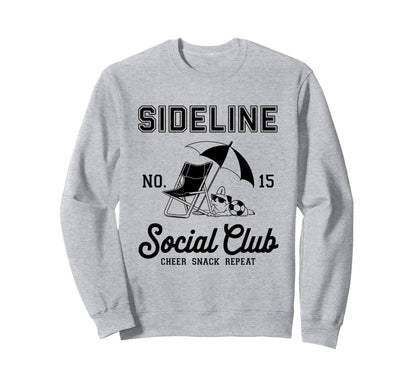Sideline Social Club Soccer Mom Sweatshirt - Aesthetic Graphic for Adults - T-Shirt, Sweatshirt, Hoodie