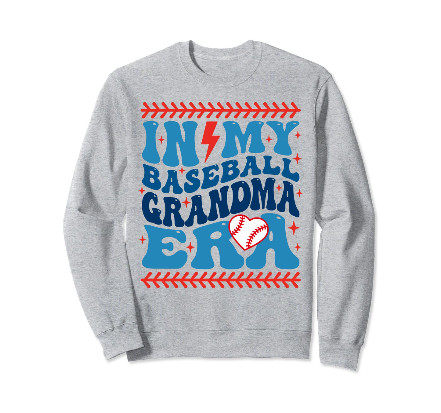 My Baseball Grandma Era Groovy Sweatshirt - Streetwear Style for Adults - T-Shirt, Sweatshirt, Hoodie