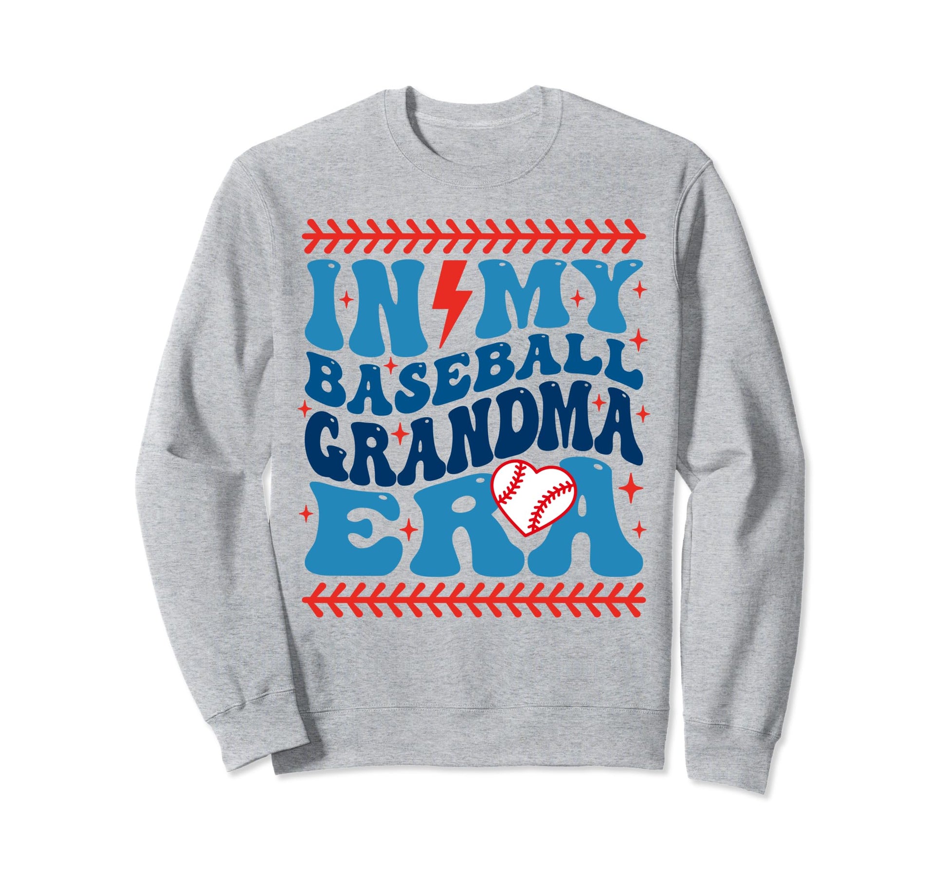 My Baseball Grandma Era Groovy Sweatshirt - Streetwear Style for Adults - T-Shirt, Sweatshirt, Hoodie