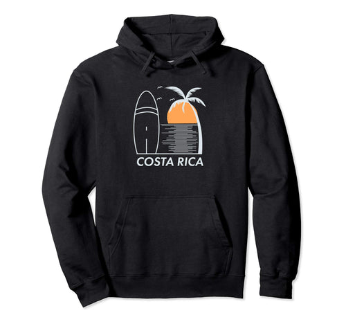 Costa Rica Surf Sunset Boho Hoodie - Graphic Print Men Women - T-Shirt, Sweatshirt, Hoodie