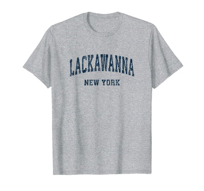 Lackawanna New York Ny Varsity Sports T-Shirt - Unique Graphic for Adults - T-Shirt, Sweatshirt, Hoodie