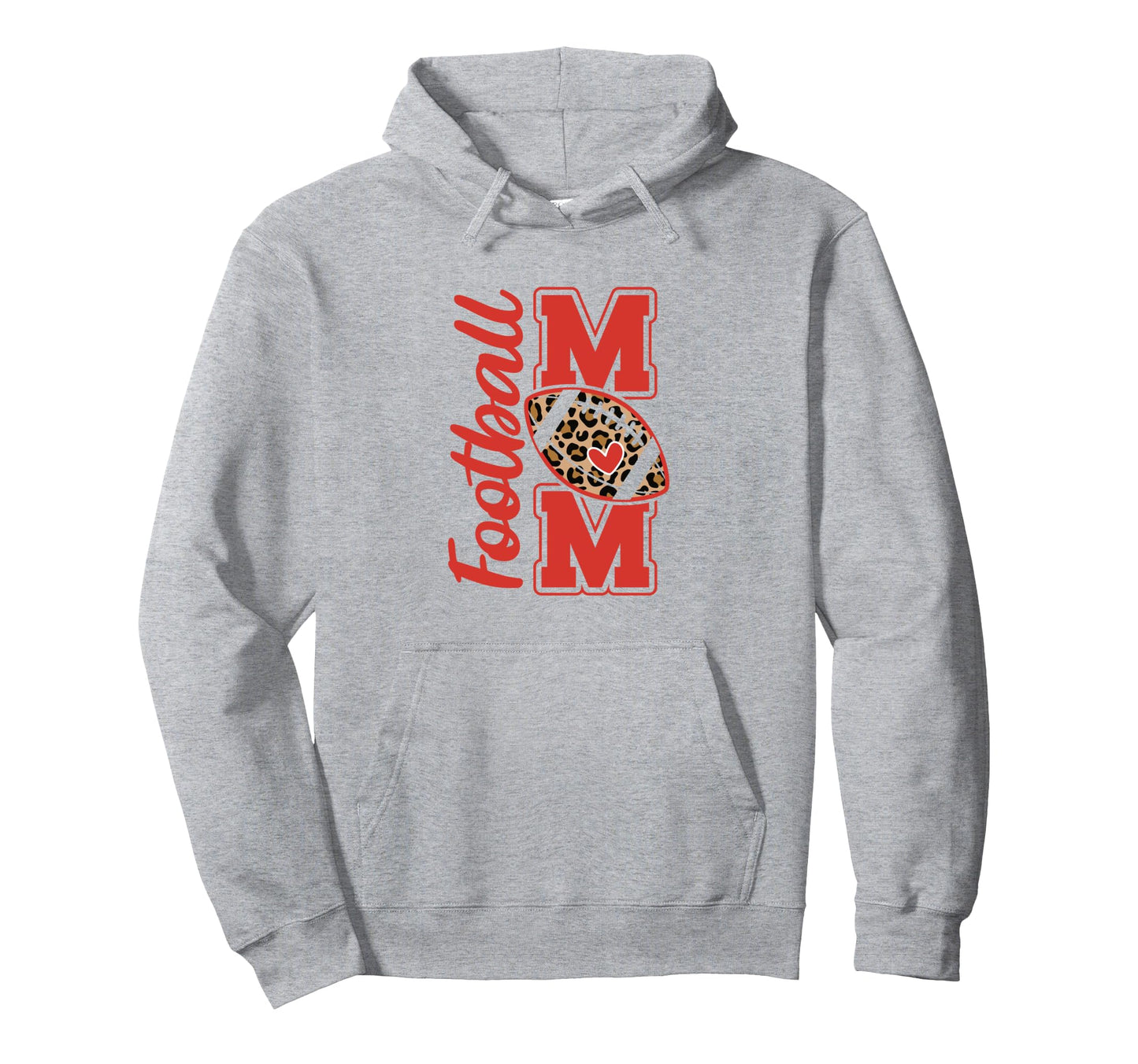 Game Day Leopard White And Red High School Hoodie - Graphic Print Unisex - T-Shirt, Sweatshirt, Hoodie