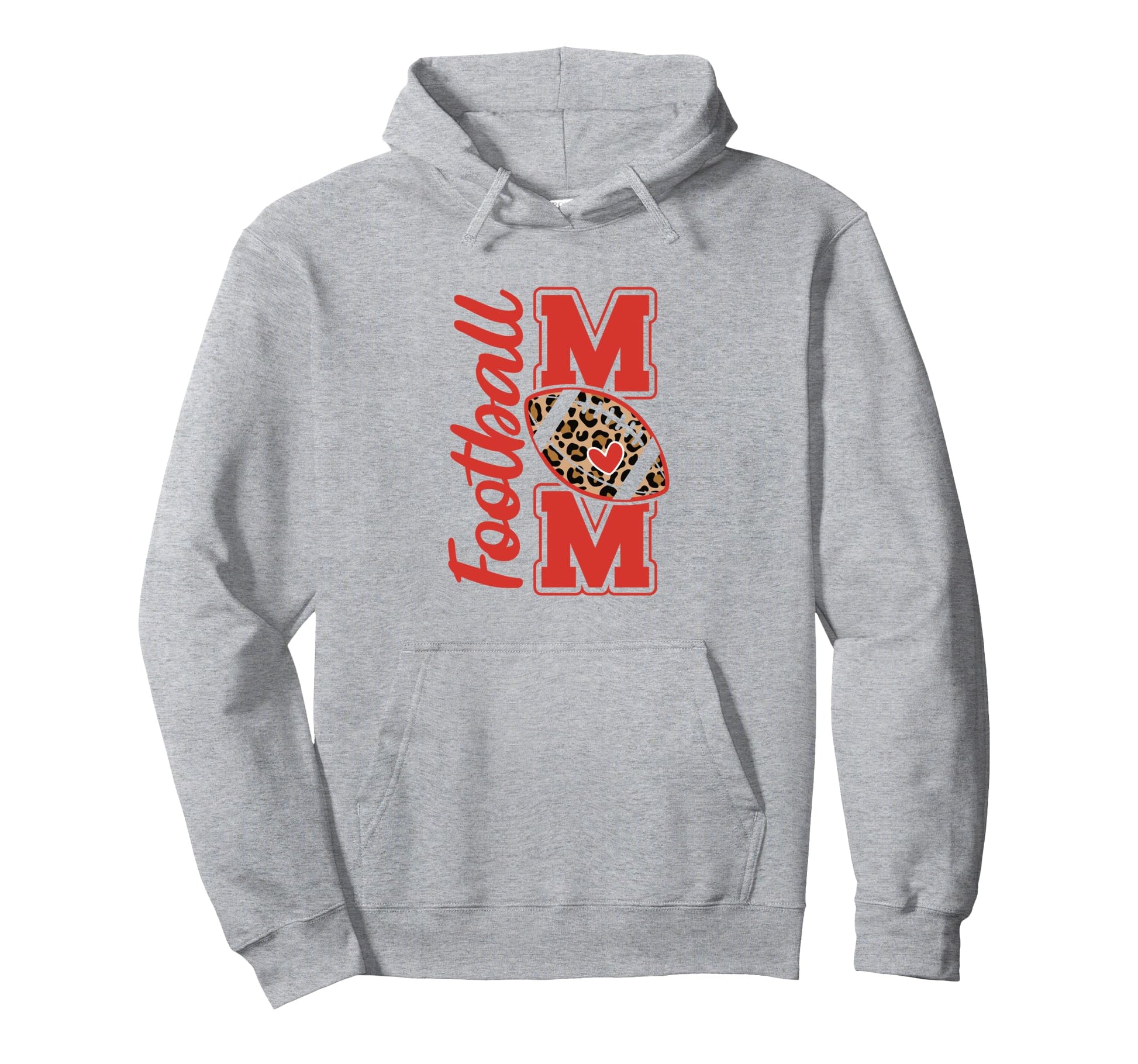 Game Day Leopard White And Red High School Hoodie - Graphic Print Unisex - T-Shirt, Sweatshirt, Hoodie