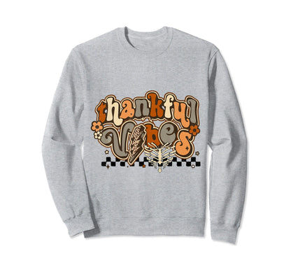 Happy Thanksgiving Day Autumn Fall Sweatshirt - Unique Graphic for Adults - T-Shirt, Sweatshirt, Hoodie