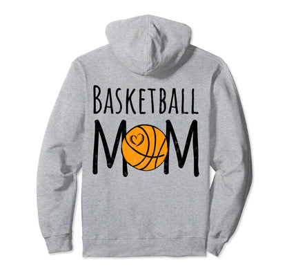 Basketball Mom Life Hoops And Heart Game Hoodie - Graphic Print for Adults - T-Shirt, Sweatshirt, Hoodie
