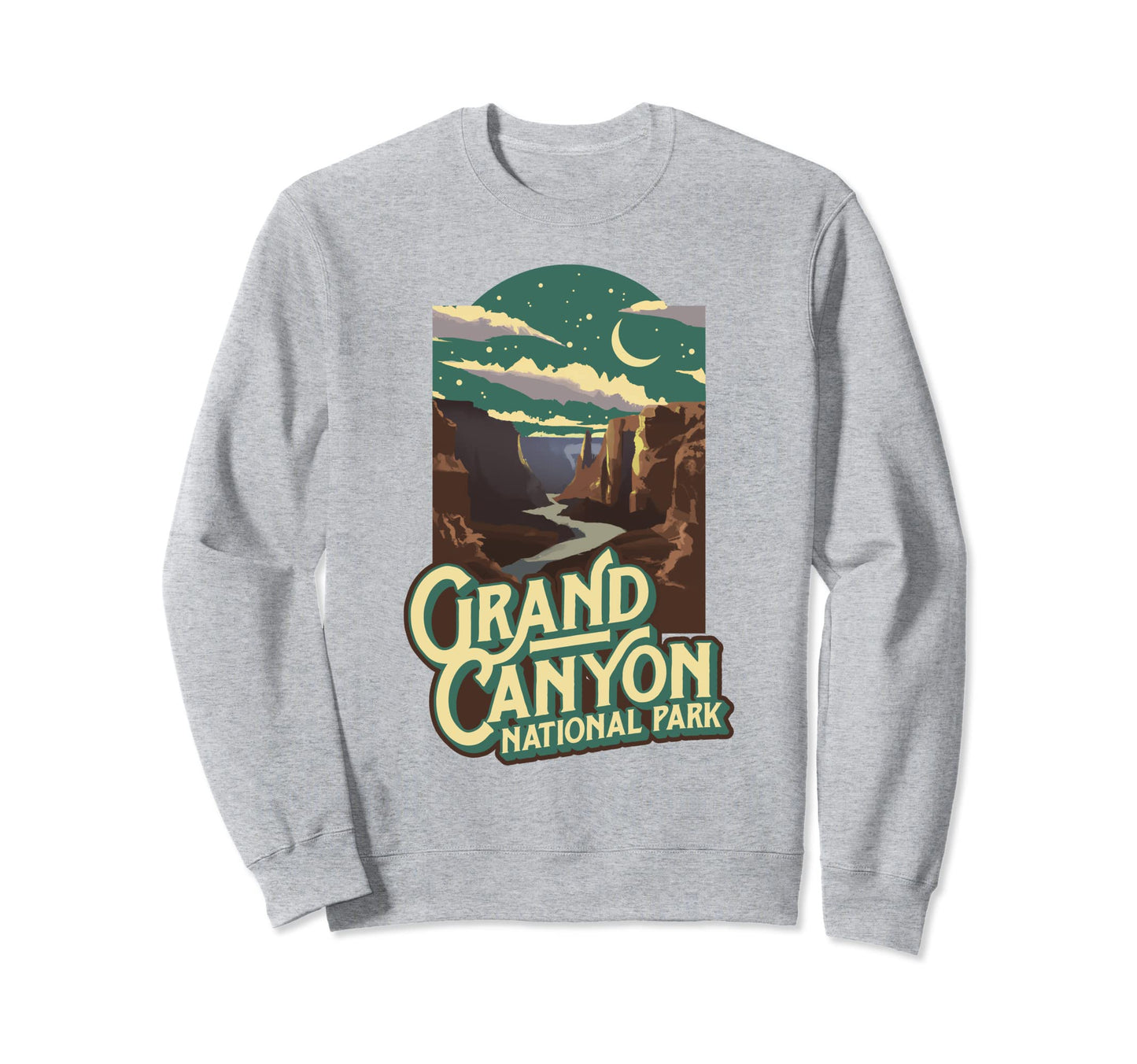 Grand Canyon National Park Night Sweatshirt - Aesthetic Graphic for Adults - T-Shirt, Sweatshirt, Hoodie