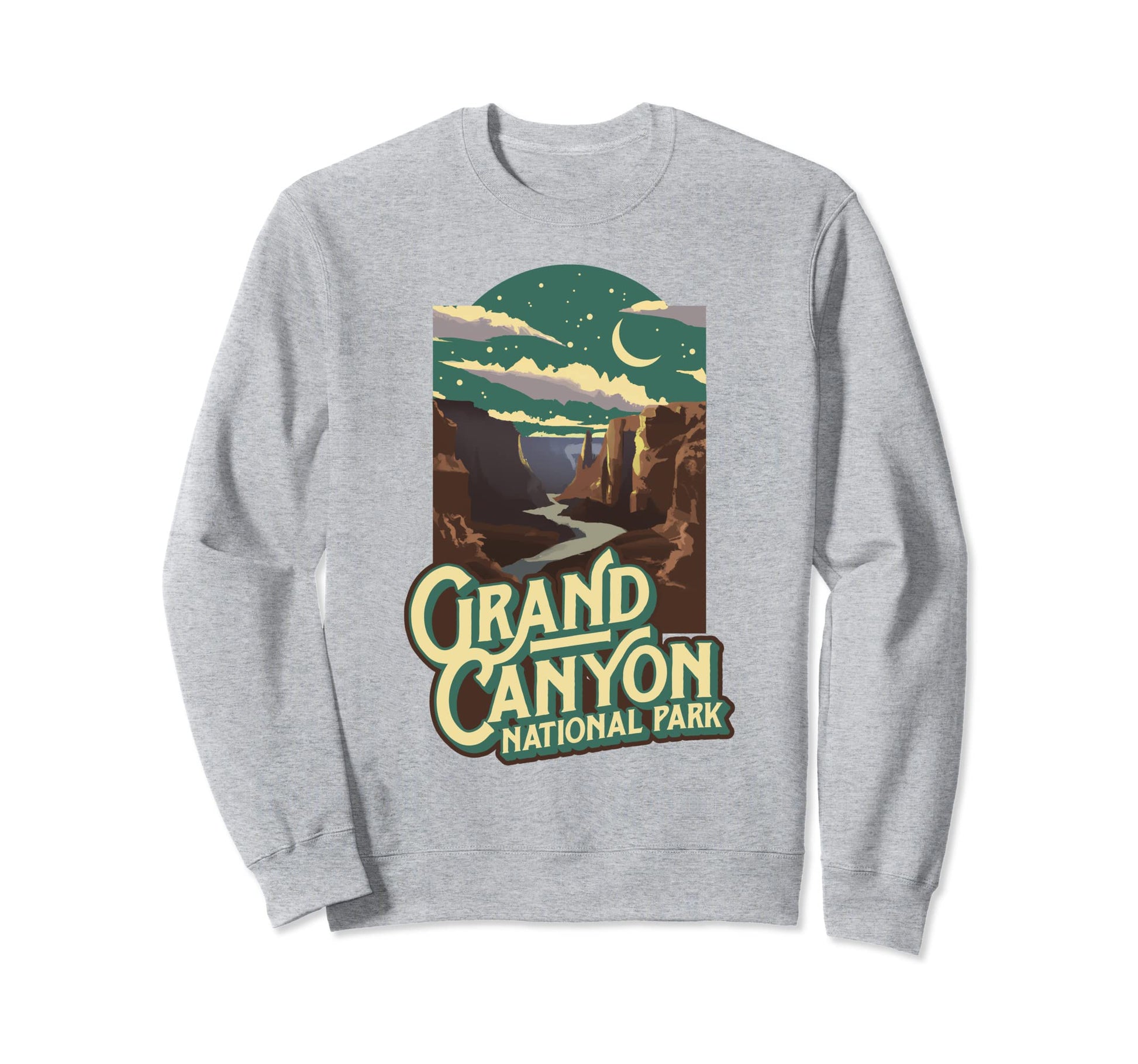 Grand Canyon National Park Night Sweatshirt - Aesthetic Graphic for Adults - T-Shirt, Sweatshirt, Hoodie