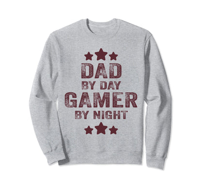 Dad Day Gamer Night Funny Fathers Sweatshirt - Unique Graphic for Adults - T-Shirt, Sweatshirt, Hoodie