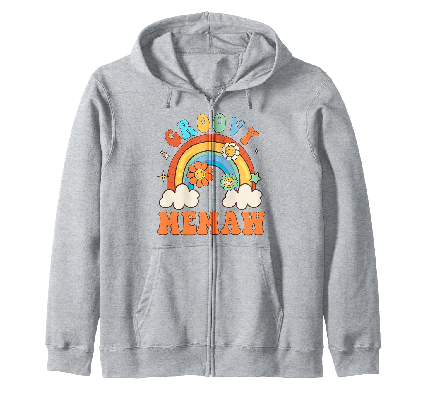 Groovy Flower Rainbow Birthday Matching Hoodie - Minimalist Print Unisex - T-Shirt, Sweatshirt, Hoodie