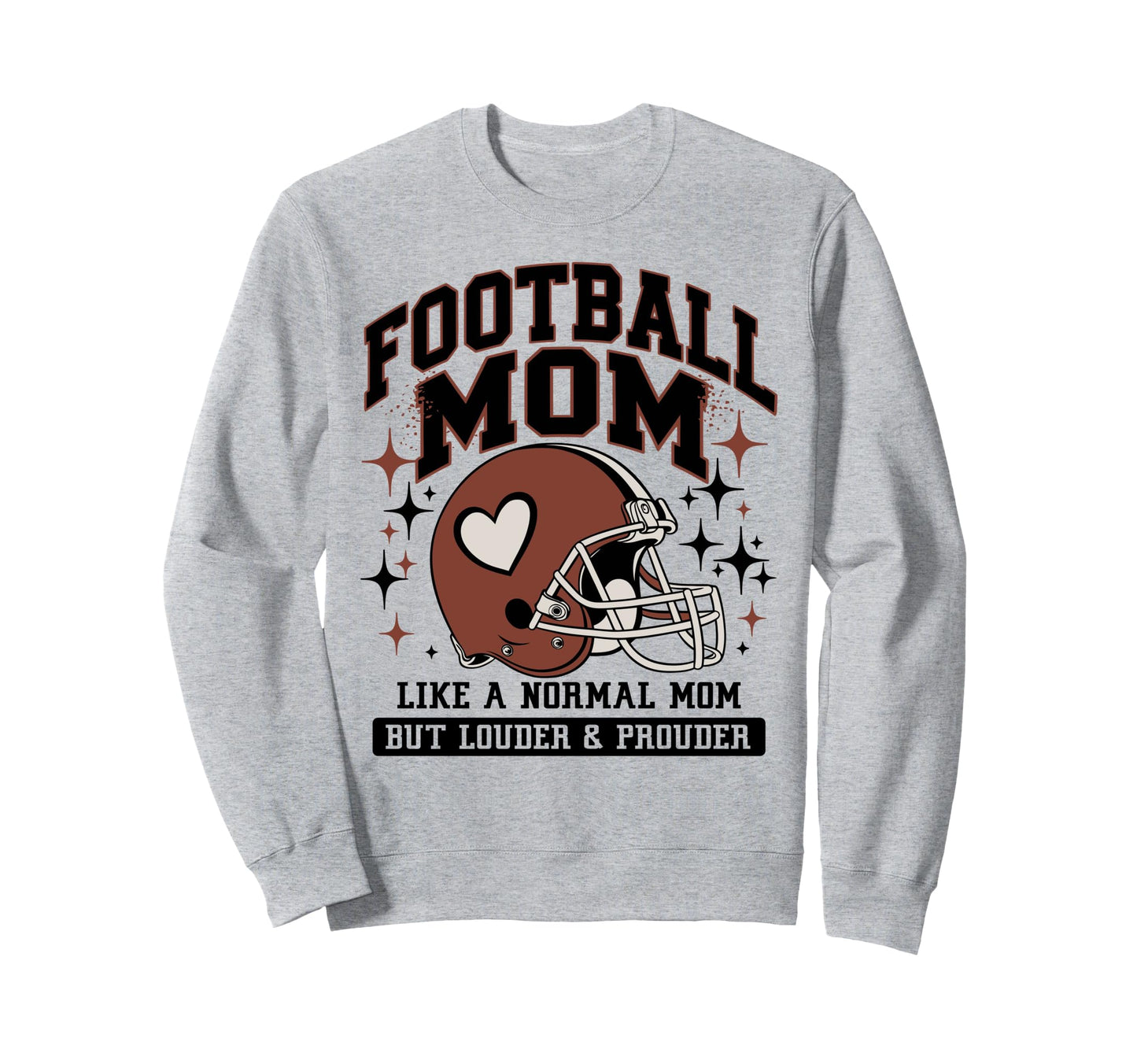Football Mom Like Normal Mom Football Sweatshirt - Novelty Apparel Unisex - T-Shirt, Sweatshirt, Hoodie