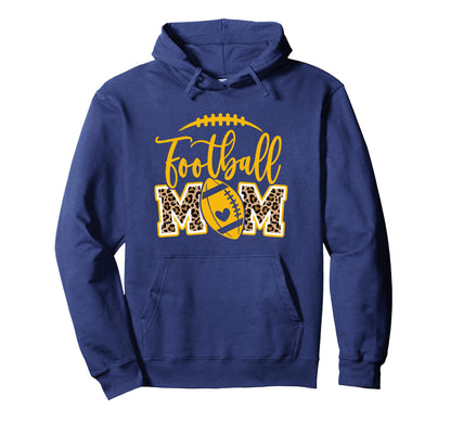 Leopard Navy Blue And Yellow High School Hoodie - Novelty Apparel Unisex - T-Shirt, Sweatshirt, Hoodie