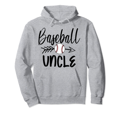 Baseball Uncle Arrow Fathers Mothers Day Hoodie - Trendy Graphic Men Women - T-Shirt, Sweatshirt, Hoodie