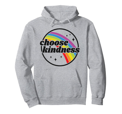 Positive Anti Bullying Rainbow Hoodie - Fun Novelty Design for Adults - T-Shirt, Sweatshirt, Hoodie