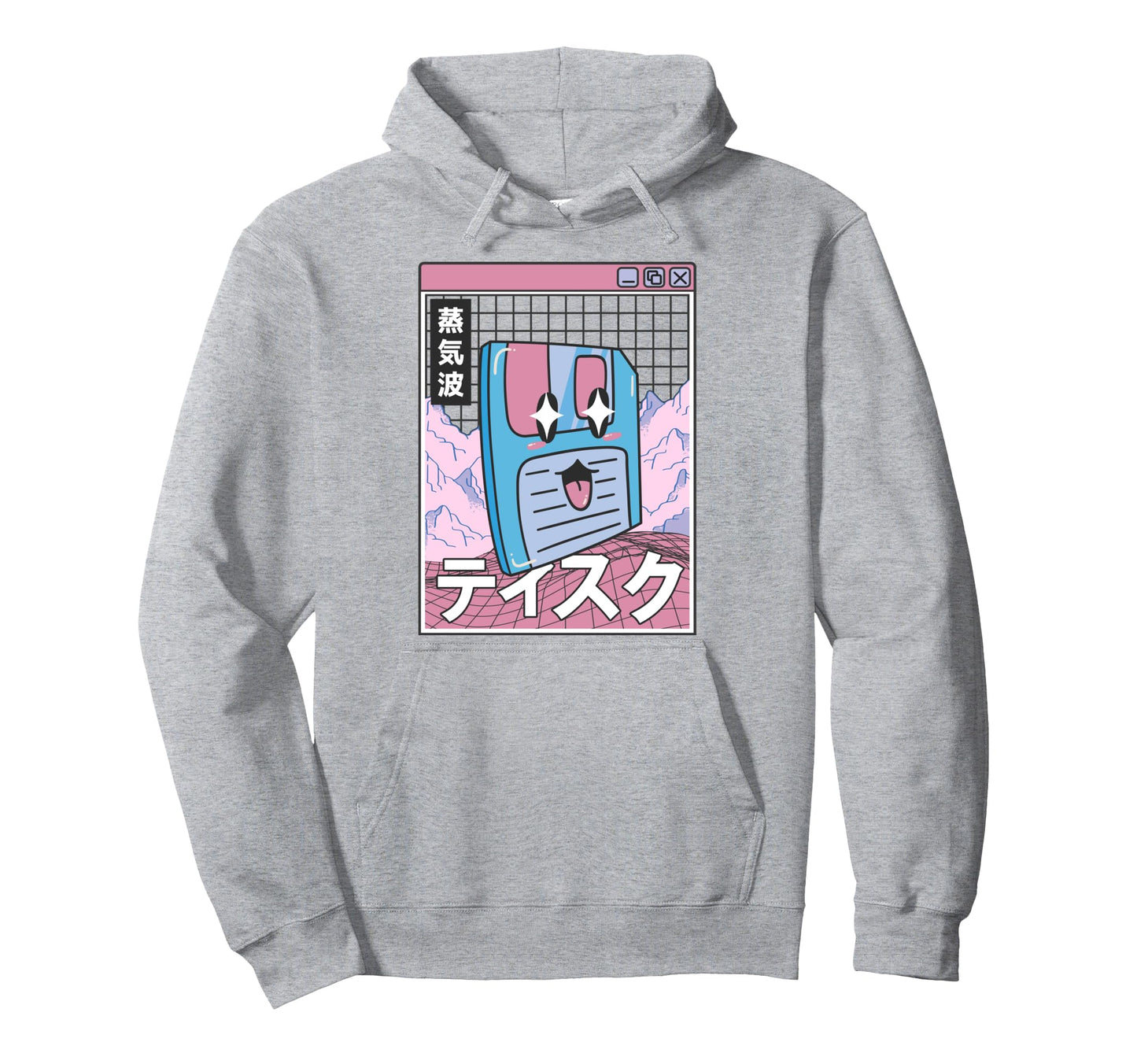 Happy Floppy Disk Digital Japan Otaku Hoodie - Streetwear Style for Adults - T-Shirt, Sweatshirt, Hoodie