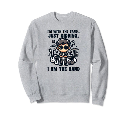 Rock Roll Instruments Rockstar Sweatshirt - Aesthetic Graphic Men Women - T-Shirt, Sweatshirt, Hoodie