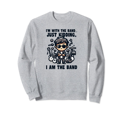 Rock Roll Instruments Rockstar Sweatshirt - Aesthetic Graphic Men Women - T-Shirt, Sweatshirt, Hoodie