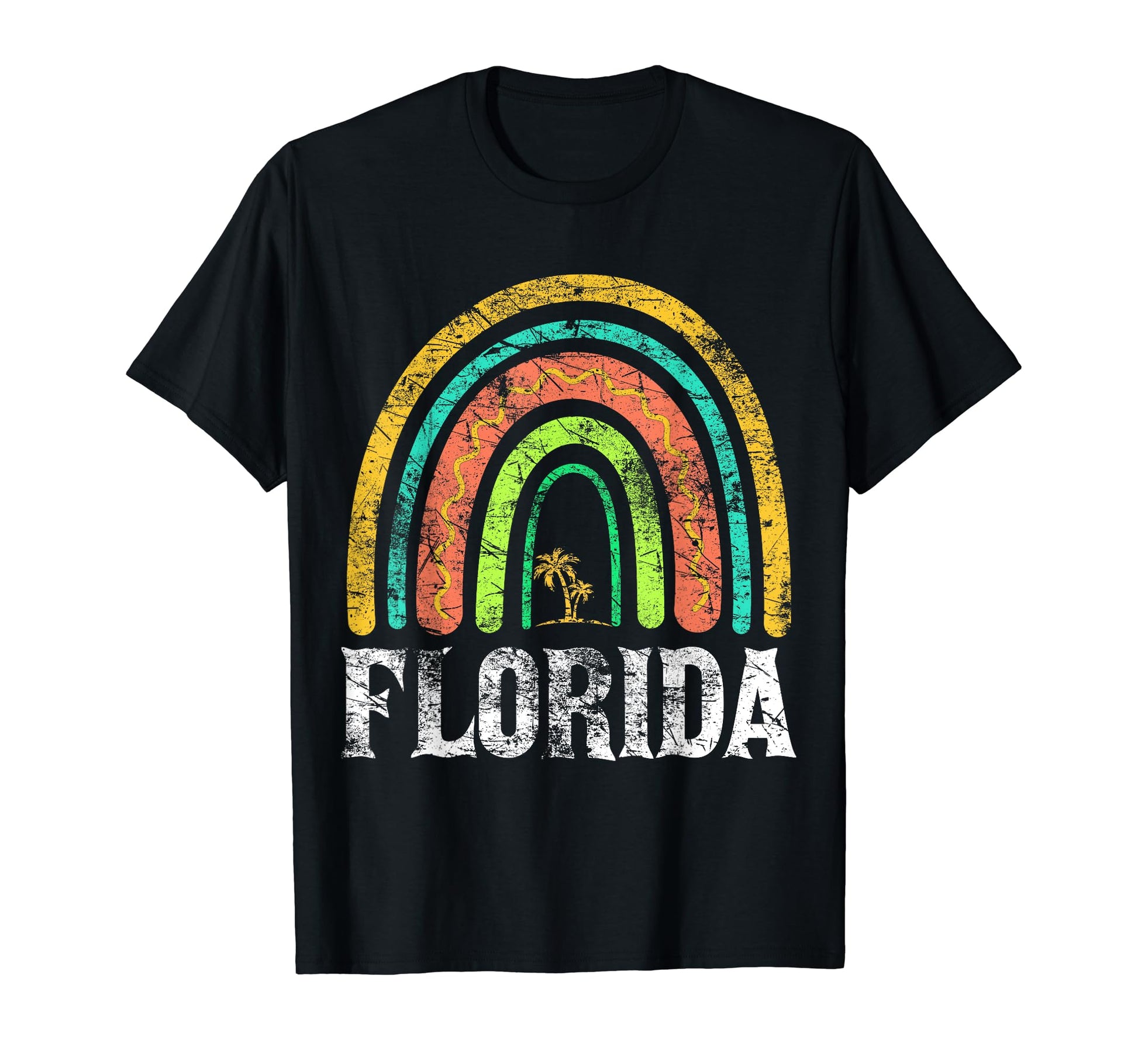 Florida Vacation Souvenir Rainbow T-Shirt - Casual Everyday Wear Unisex - T-Shirt, Sweatshirt, Hoodie