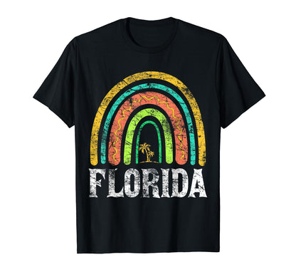 Florida Vacation Souvenir Rainbow T-Shirt - Casual Everyday Wear Unisex - T-Shirt, Sweatshirt, Hoodie