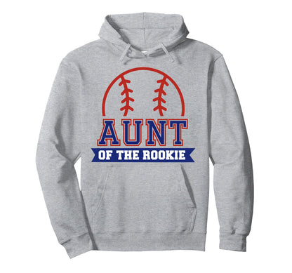 Aunt Rookie 1St Birthday Baseball Theme Hoodie - Unique Graphic for Adults - T-Shirt, Sweatshirt, Hoodie