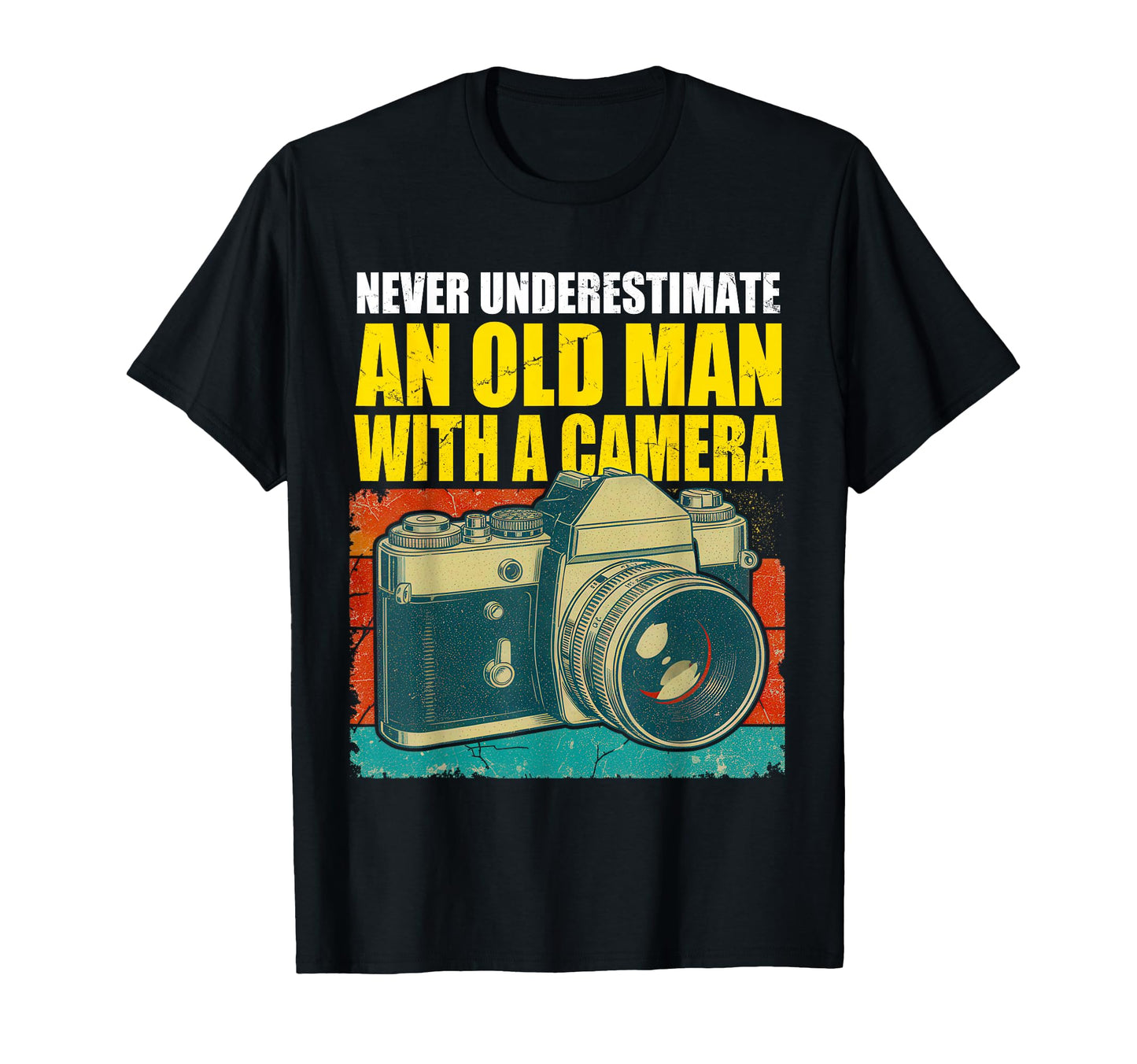 Old Camera Funny Photographer Gift T-Shirt - Minimalist Print for Adults - T-Shirt, Sweatshirt, Hoodie