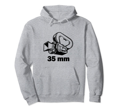 35Mm Movie Film Camera Photography Hoodie - Novelty Apparel for Adults - T-Shirt, Sweatshirt, Hoodie