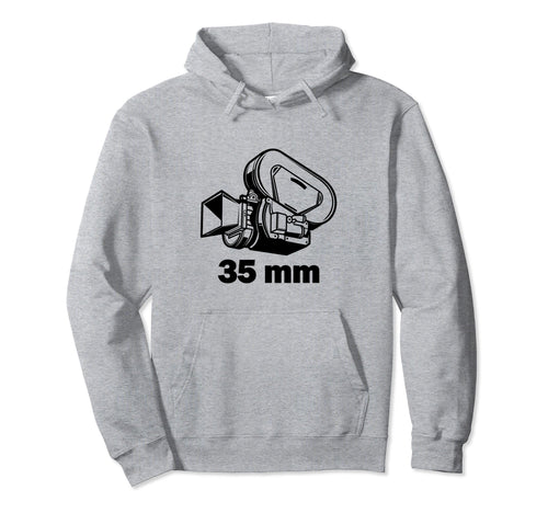 35Mm Movie Film Camera Photography Hoodie - Novelty Apparel for Adults - T-Shirt, Sweatshirt, Hoodie