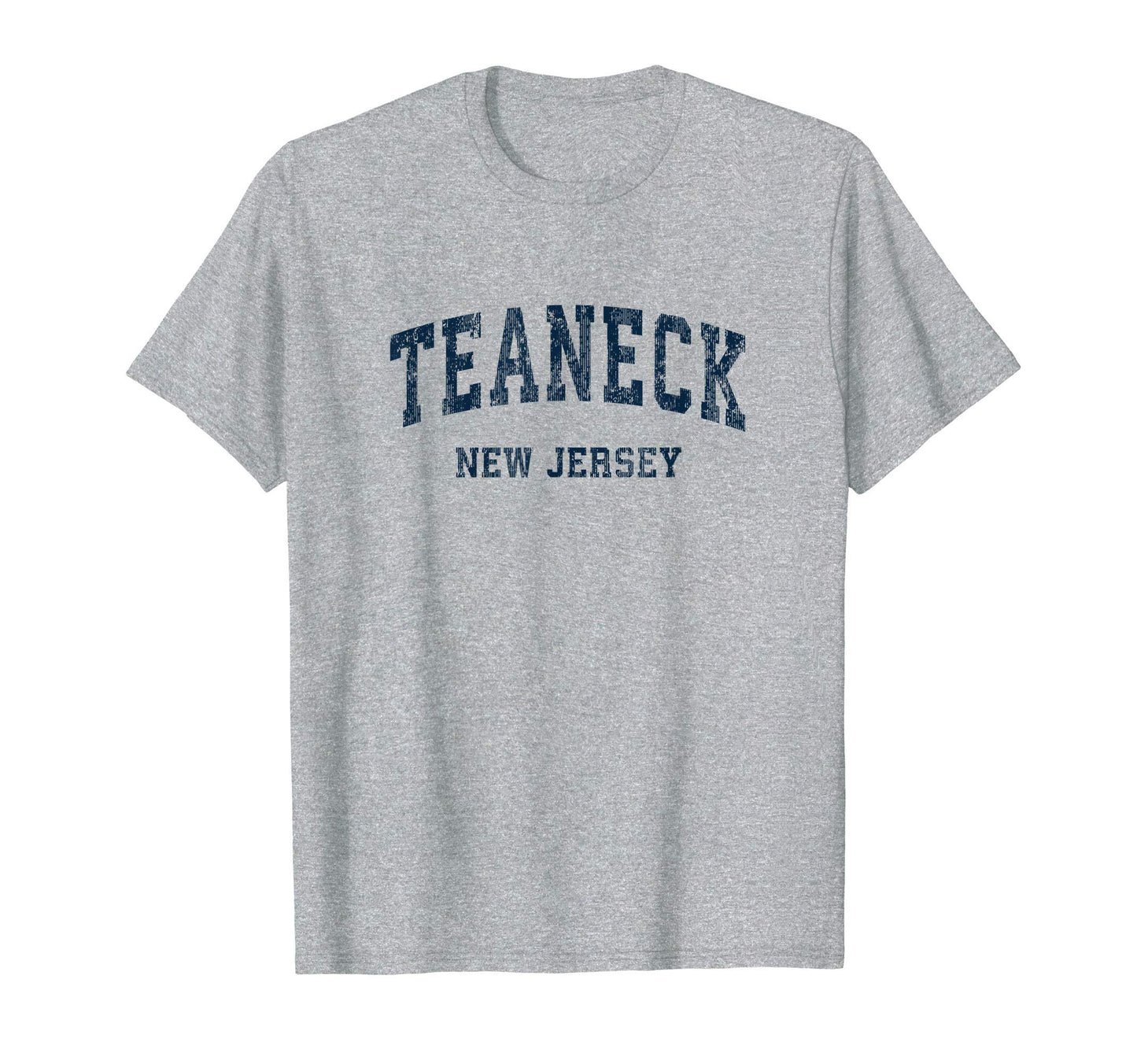 Teaneck New Jersey Nj Varsity Sports Navy T-Shirt - Custom Art Print Unisex - T-Shirt, Sweatshirt, Hoodie