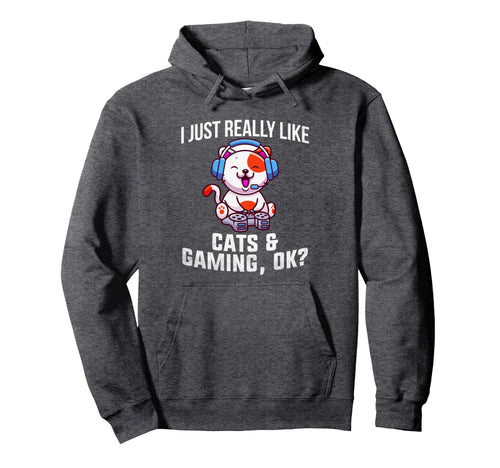 Gamer Gamer Cats And Gaming Cats And Hoodie - Trendy Graphic Men Women - T-Shirt, Sweatshirt, Hoodie