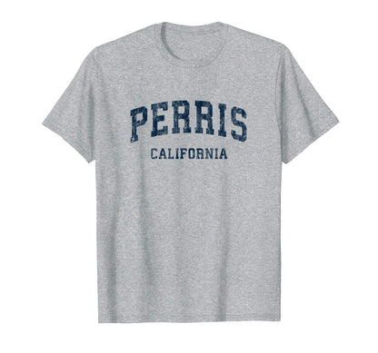 Perris California Ca Varsity T-Shirt - Fun Novelty Design for Adults - T-Shirt, Sweatshirt, Hoodie