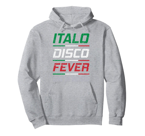 Italo Disco 80S Fever Indietro Hoodie - Novelty Apparel for Adults - T-Shirt, Sweatshirt, Hoodie