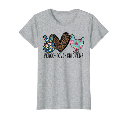 Peace Love Chickens Funny Chicken T-Shirt - Streetwear Style Men Women - T-Shirt, Sweatshirt, Hoodie