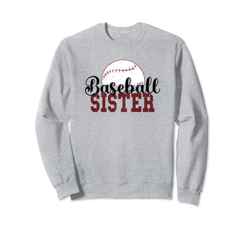 Baseball Sister Sweatshirt - Graphic Print Unisex - T-Shirt, Sweatshirt, Hoodie