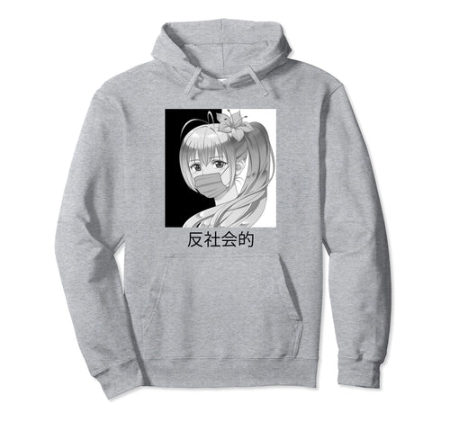 Anti And Versus Social Japanese Hoodie - Casual Everyday Wear Men Women - T-Shirt, Sweatshirt, Hoodie