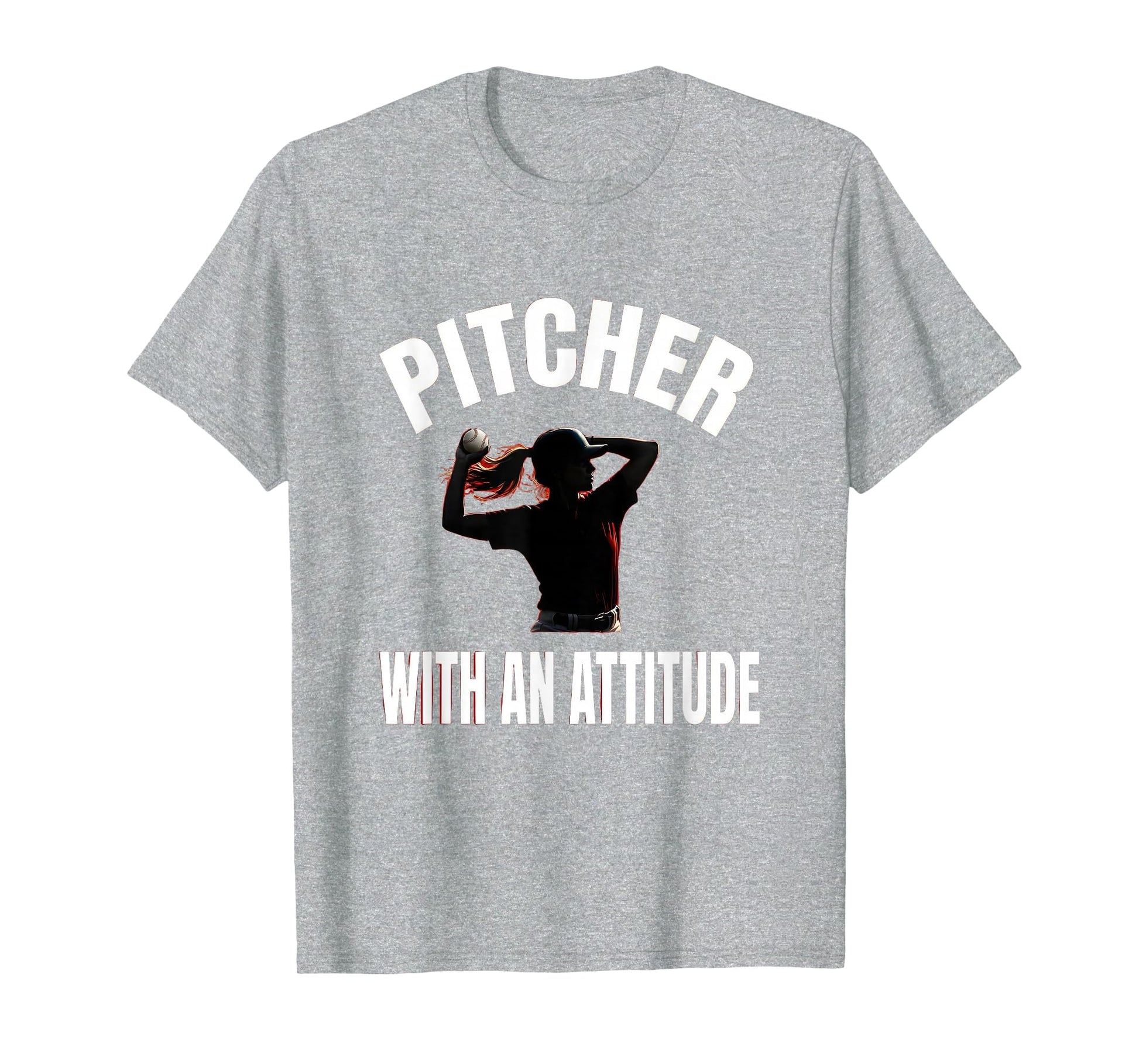 Pitcher Attitude Baseball T-Shirt - Minimalist Print Unisex - T-Shirt, Sweatshirt, Hoodie