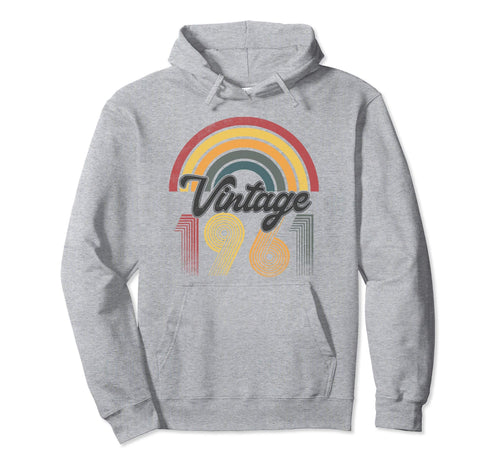 1961 60Th Birthday Gift Rainbow Hoodie - Custom Art Print for Adults - T-Shirt, Sweatshirt, Hoodie