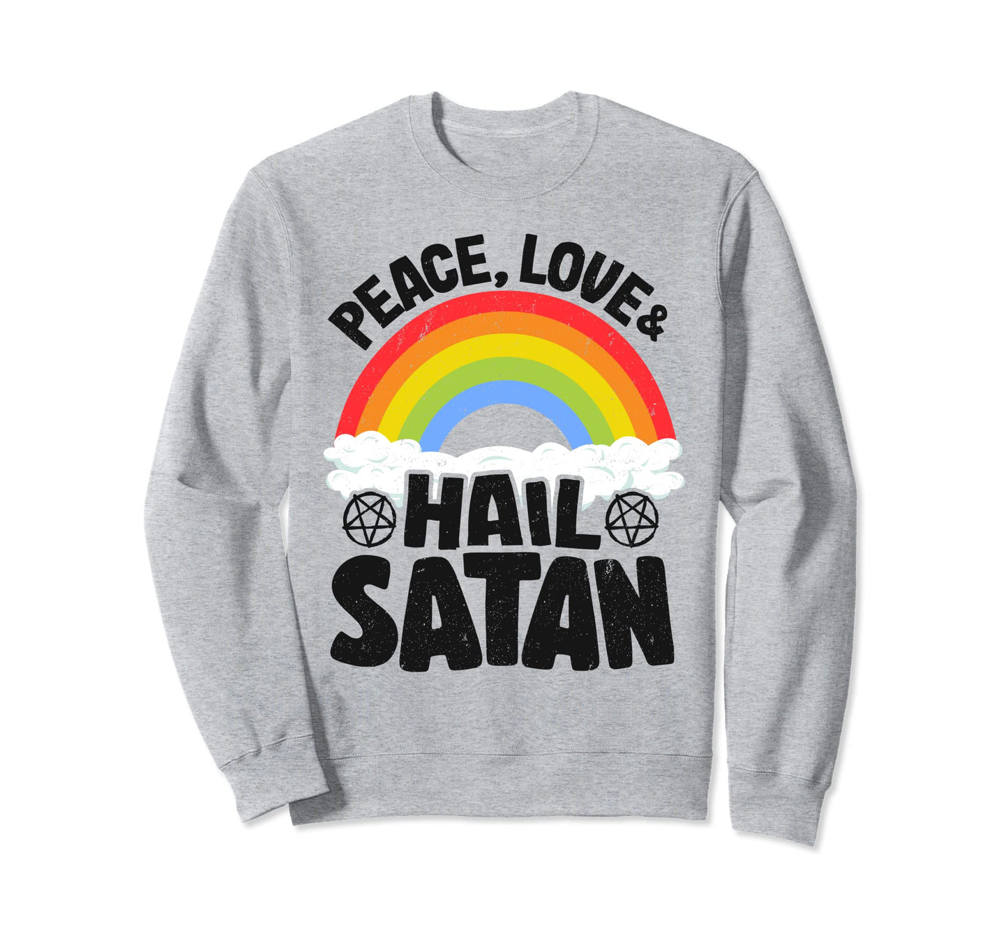 Punk Band Death Metal Rainbow Peace Sweatshirt - Unique Graphic Men Women - T-Shirt, Sweatshirt, Hoodie