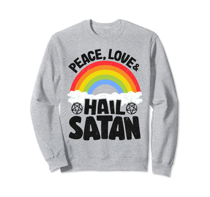 Punk Band Death Metal Rainbow Peace Sweatshirt - Unique Graphic Men Women - T-Shirt, Sweatshirt, Hoodie