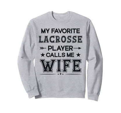 Baseball Wife My Favorite Player Sweatshirt - Trendy Graphic Men Women - T-Shirt, Sweatshirt, Hoodie