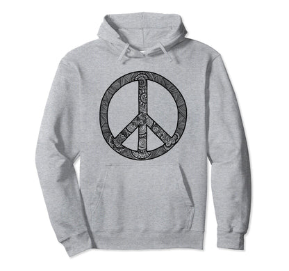 Peace Love Hoodie - Trendy Graphic Unisex - T-Shirt, Sweatshirt, Hoodie