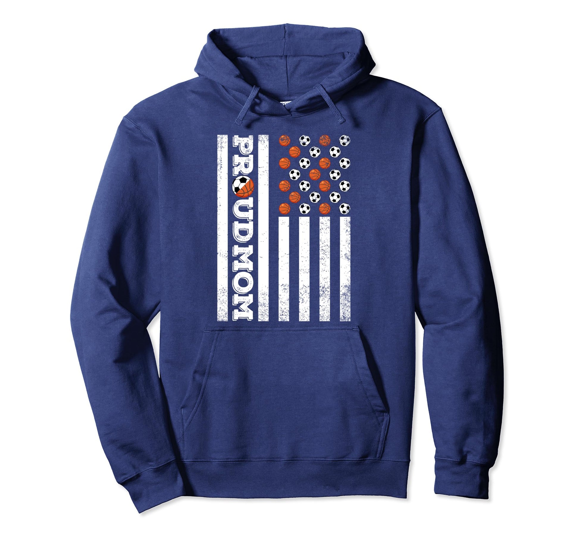 Proud Mom Soccer Basketball Player Family Hoodie - Custom Art Print Unisex - T-Shirt, Sweatshirt, Hoodie